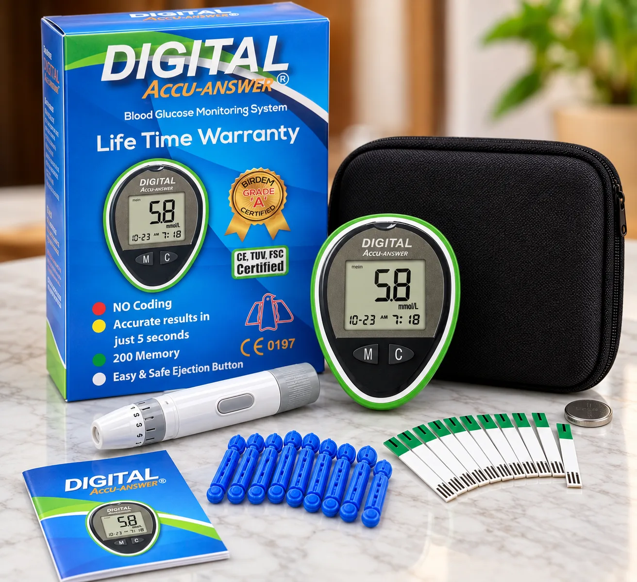 DIGITAL Accu-Answer Blood Glucose Monitoring System